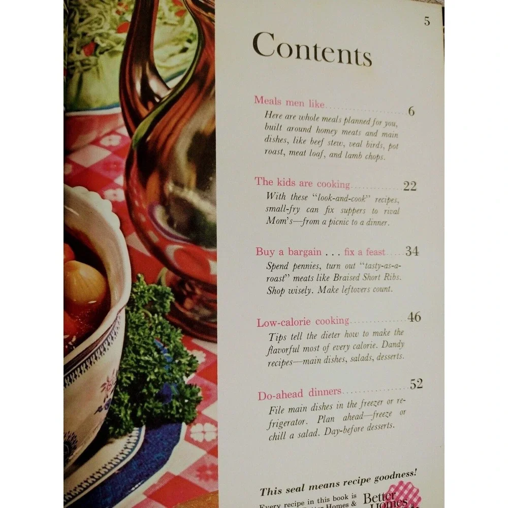 So-Good‎ Meals Cookbook 1963 Hardcover Better Homes & Gardens Retro-Core Recipes